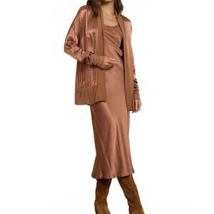 NEW LAMADE jaxon cardigan in cognac